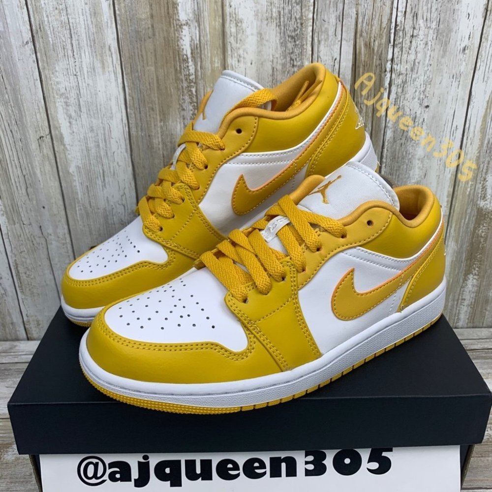 Air Jordan 1 Low White Pollen